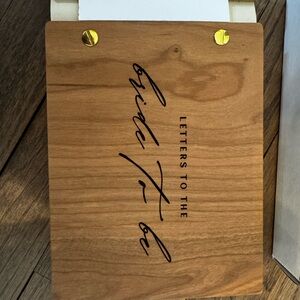 Wooden Letters to the Bride Book